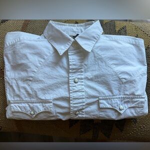 Ralph Lauren Double RL White Button Down Shirt